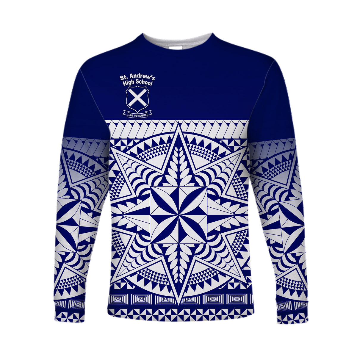 St. Andrew's High School Long Sleeve Shirt Simplified Version LT8 - Polynesian Pride