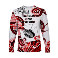 Wallis and Futuna Polynesian Long Sleeve Shirt Unique Style - White LT8 Unisex White - Polynesian Pride