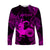 Capricorn Zodiac Polynesian Long Sleeve Shirt Unique Style - Pink LT8 Unisex Pink - Polynesian Pride