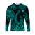 Hawaii Fish Hook Polynesian Long Sleeve Shirt Unique Style - Turquoise LT8 - Polynesian Pride