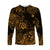 (Custom Personalised) Hawaii Shaka Polynesian Long Sleeve Shirt Unique Style - Gold LT8 - Polynesian Pride