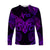 Aries Zodiac Polynesian Long Sleeve Shirt Unique Style - Purple LT8 Unisex Purple - Polynesian Pride