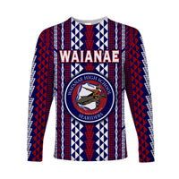 (Custom Personalised) Hawaii Waianae High School Long Sleeve Shirts Seariders Simple Style LT8 - Polynesian Pride