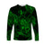 (Custom Personalised) Leo Zodiac Polynesian Long Sleeve Shirt Unique Style - Green LT8 Unisex Green - Polynesian Pride