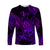 (Custom Personalised) Leo Zodiac Polynesian Long Sleeve Shirt Unique Style - Purple LT8 Unisex Purple - Polynesian Pride