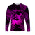 Sagittarius Zodiac Polynesian Long Sleeve Shirt Unique Style - Pink LT8 Unisex Pink - Polynesian Pride