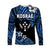 FSM Kosrae Long Sleeve Shirts Unique Vibes - Blue LT8 - Polynesian Pride