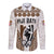 Custom Personalised Fiji Rugby Bati Long Sleeve Button Shirt Proud Tapa Pattern LT13 Unisex White - Polynesian Pride