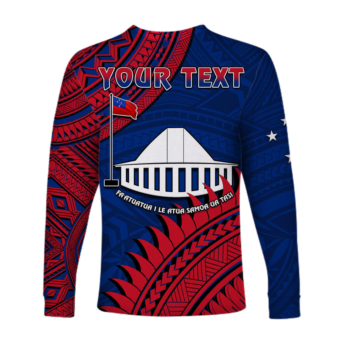 (Custom Personalised) F.A.S.T Samoa Long Sleeve Shirt Samoan Coat Of Arms Polynesian Pattern LT14 - Polynesian Pride