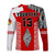 (Custom Text and Number) Tonga Rugby Long Sleeve Shirt Kupesi Ngatu Mate Maa Tonga LT13 - Polynesian Pride