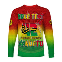 (Custom Personalised) Vanuatu Independence Day Long Sleeve Shirt 42nd Anniversary Yumi Yumi Yumi LT13 - Polynesian Pride