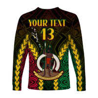 (Custom Text and Number) Vanuatu Indigenous Long Sleeve Shirt Proud To Be Ni - Vanuatu Polynesian Pattern LT13 - Polynesian Pride