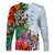 Fiji Long Sleeve Shirt Proud Fijian Tapa mix Tagimoucia Flowers LT13 - Polynesian Pride