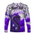 (Custom Personalised) Manaia Maori Long Sleeve Shirt Fern Aotearoa Purple Waves LT13 - Polynesian Pride