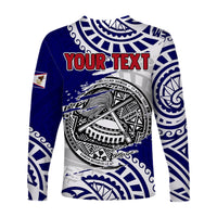 (Custom Personalised) American Samoa Independence Day Long Sleeve Shirt Polynesian Special Version LT14 - Polynesian Pride