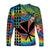 (Custom Personalised) Hawaii Rainbow Tie Dye Long Sleeve Shirt Flowers Polynesian Hawaiian Tribal LT13 - Polynesian Pride