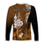 (Custom Personalised) New Caledonia Long Sleeve Shirt Nautilus Gold Polynesian Hibiscus LT13 - Polynesian Pride