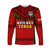 Tonga Rugby Long Sleeve Shirt Mate Maa Tonga Pacific Ngatu Black LT14 Unisex Red - Polynesian Pride