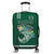 Hawaii Football Luggage Cover Kakau Rainbow Warriors Helmet Go Bows Ver.01 LT14 Green - Polynesian Pride