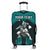 (Custom Personalised) Hawaii Luggage Cover Hawaiian Warrior With Weapon Polynesian Ver.02 LT14 Turquoise - Polynesian Pride