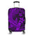 Polynesian Luggage Cover Purple Hawaiian Tribal Hammerhead Shark LT14 Purple - Polynesian Pride