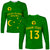 (Custom Text and Number) Cocos (Keeling) Islands Long Sleeve Shirt Proud Flag Unique LT13 Unisex Green - Polynesian Pride