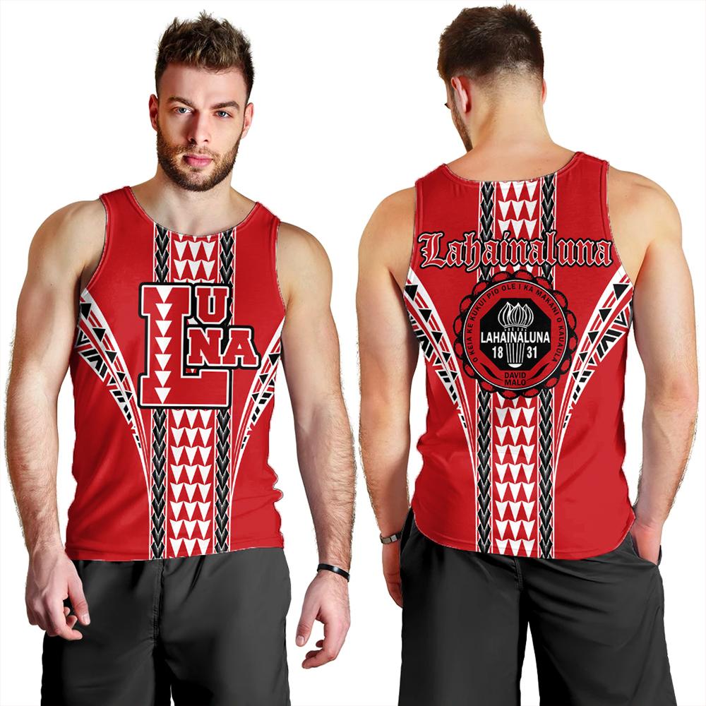 Hawaii Men's Tank Top - Lahainaluna High Tank Top AH Red - Polynesian Pride