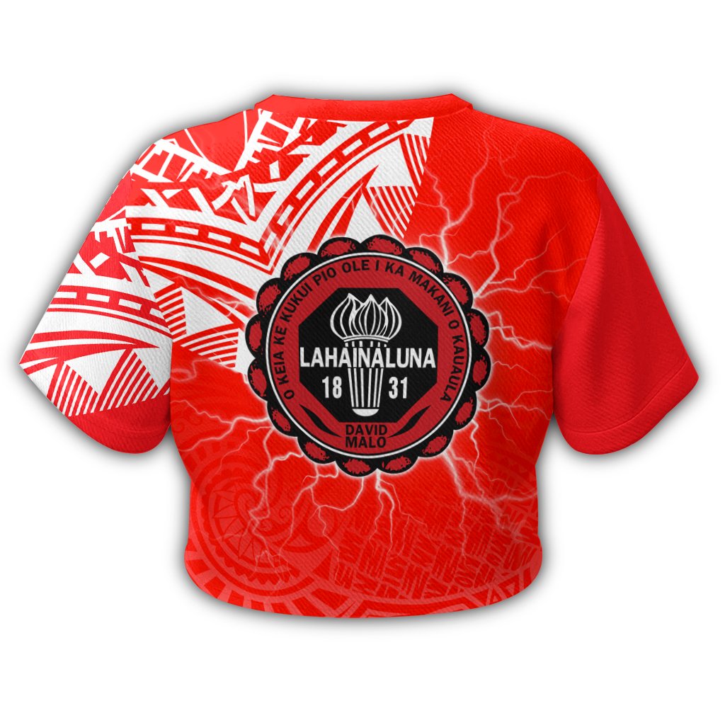 hawaiiCrop Top T - Shirt - Lahainaluna High Crop Top T - Shirt - Forc Style AH - Polynesian Pride