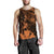 Hawaiian King Kanaka Map Polynesian Lanai Men's Tank Top - Orange - Hala Style - AH - Polynesian Pride