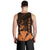 Hawaiian King Kanaka Map Polynesian Lanai Men's Tank Top - Orange - Hala Style - AH - Polynesian Pride