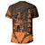 Hawaiian King Kanaka Map Polynesian Lanai T Shirt Orange Hala Style - Polynesian Pride