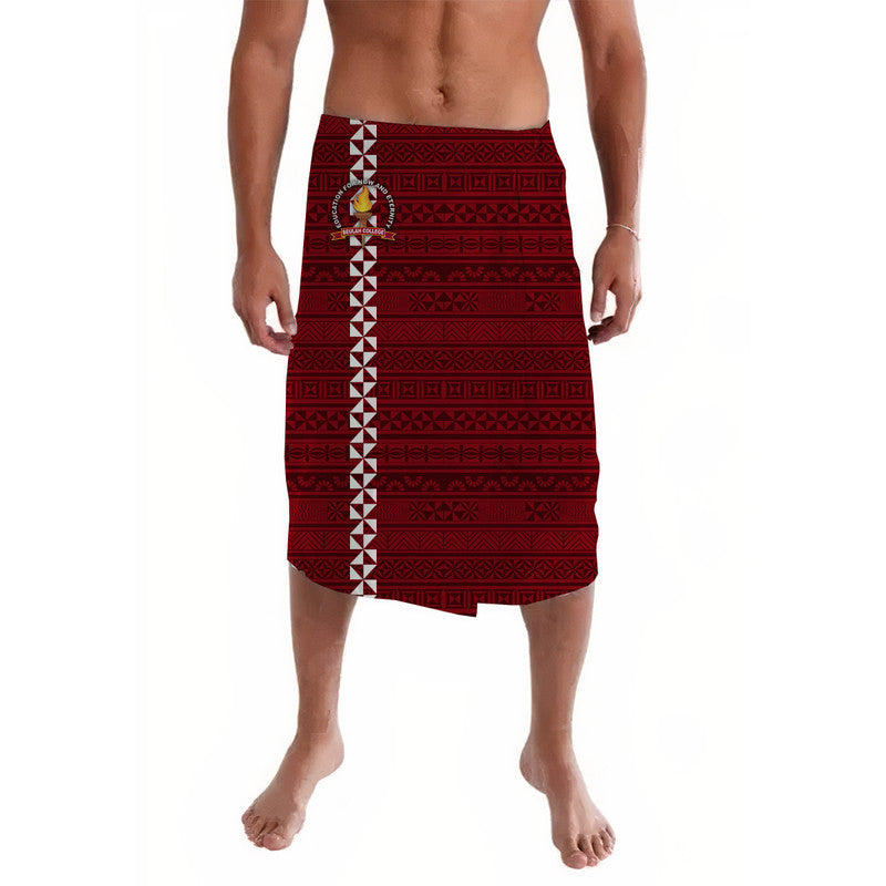 Tonga Beulah College Lavalava Simple Tongan Style Maroon LT8 Maroon - Polynesian Pride