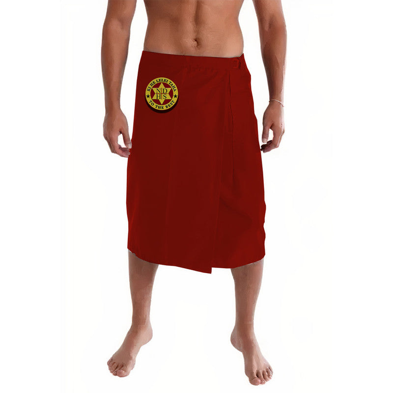 Tonga Niuatoputapu High School Lavalava Original Style Maroon LT8 Maroon - Polynesian Pride