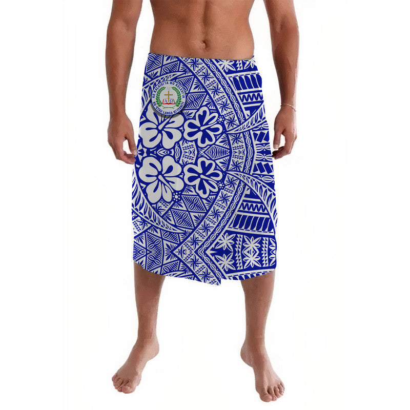 Tonga Siaatoutai Theological College Lavalava Kupesi Vibes Blue LT8 Blue - Polynesian Pride