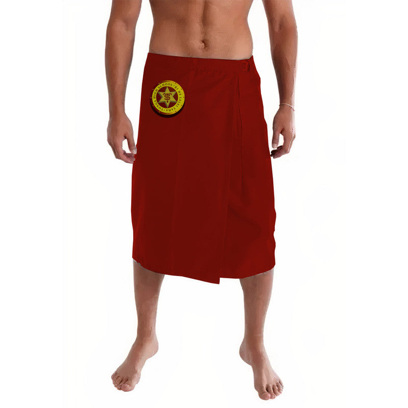 Tonga Tonga High School Lavalava Original Style Maroon LT8 Maroon - Polynesian Pride