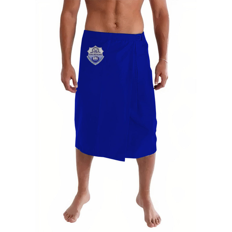 Tonga Tupou High School Lavalava Original Style Blue LT8 Blue - Polynesian Pride