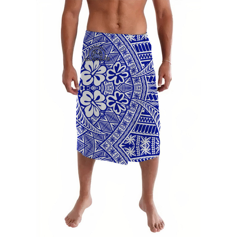 Tonga Taufaahau Pilolevu College Lavalava Kupesi Vibes Blue LT8 Blue - Polynesian Pride