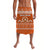 Tonga Tailulu College Christmas Lavalava Simple Style LT8 Orange - Polynesian Pride