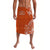 Tonga Tailulu College Lavalava Simple Vibes LT8 Orange - Polynesian Pride