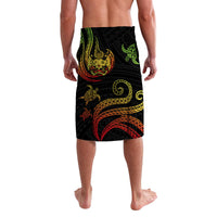 Tonga Polynesian Lavalava Turtle With Pattern Reggae LT8 - Polynesian Pride