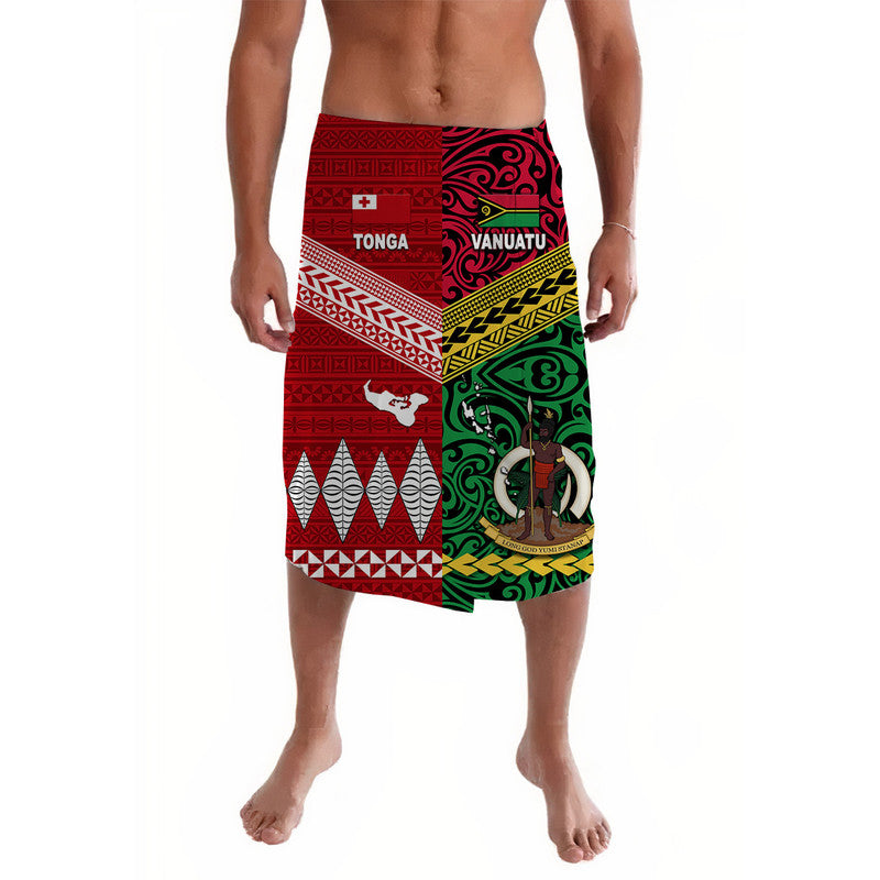 Vanuatu And Tonga Lavalava Polynesian Together Bright Red LT8 Red - Polynesian Pride