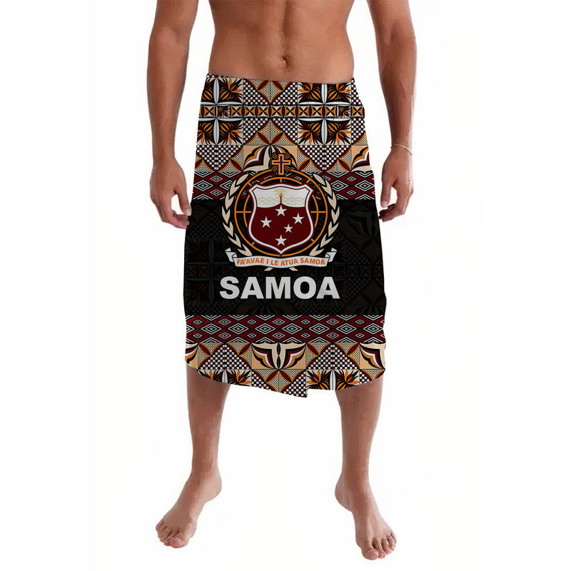 Samoa Lavalava Siapo Patterns LT6 Black - Polynesian Pride