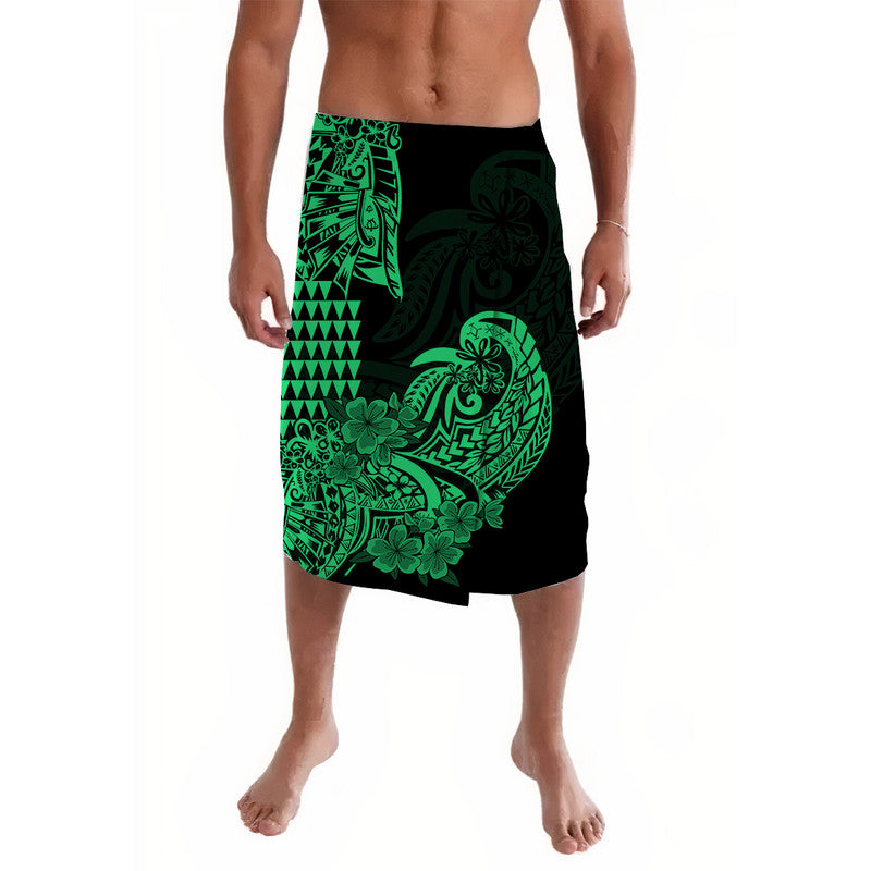 Hawaii Kakau Lavalava Polynesian Floral Tribal Green Version LT9 Green - Polynesian Pride