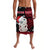 Custom New Zealand Christmas Lavalava Hei Tiki Red Pohutukawa Meri Kirihimete LT14 Red - Polynesian Pride