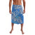 FSM Kosrae State Lavalava Polynesian Floral Tribal LT9 Blue - Polynesian Pride