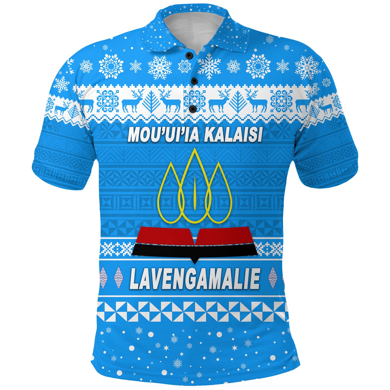 Custom Lavengamalie College Christmas Polo Shirt Simple Style LT8 - Polynesian Pride