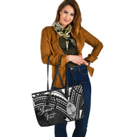 Guam Custom Personalised Leather Tote - Cross Style - Polynesian Pride