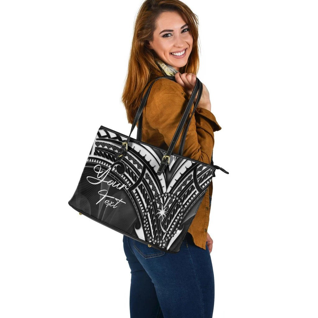 Chuuk State Custom Personalised Leather Tote - Cross Style - Polynesian Pride