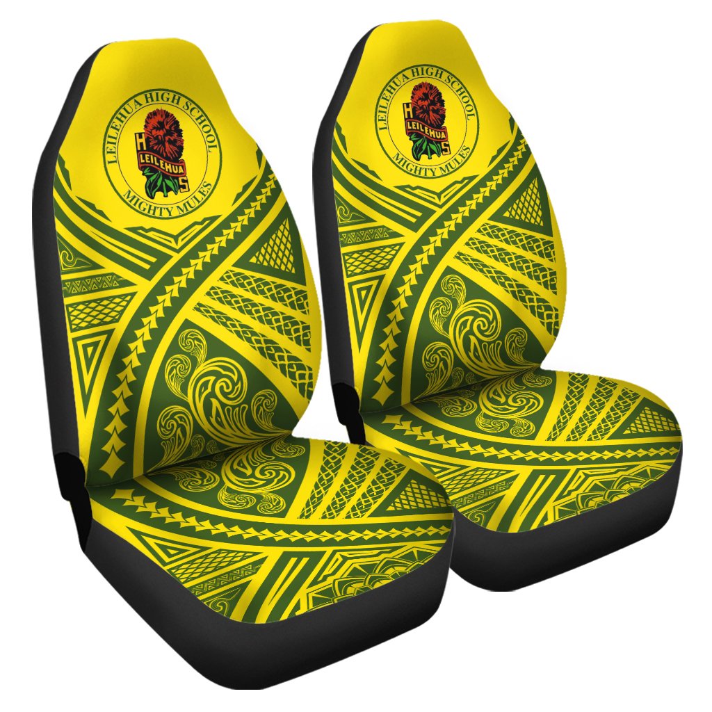 Hawaii Car Seat Cover - Leilehua High Car Seat Cover - AH Universal Fit Yellow - Polynesian Pride