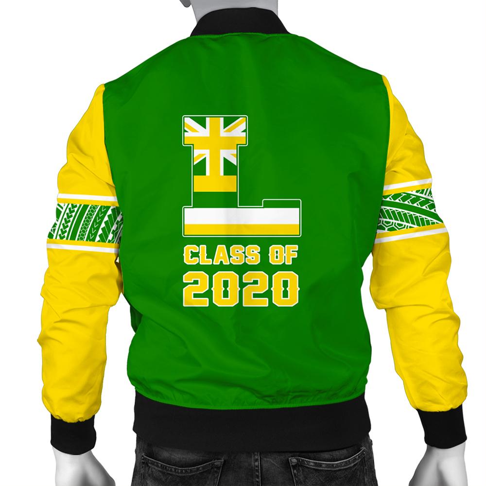 (Personalized) Hawaii Bomber Jacket - Leilehua High Custom Your Class Bomber Jacket AH - Polynesian Pride